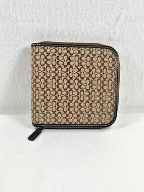 Vintage Coach CD Wallet Holder 12 CDs/DVDs Brown Coach Logo Designer Case